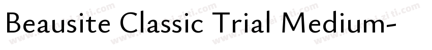 Beausite Classic Trial Medium字体转换